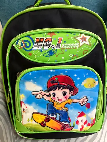 Kids Cartoon Skateboard Backpack