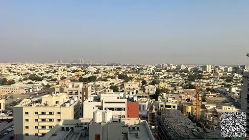 شقة غرفتين وصالة طابق علوي اطلالة مفتوحة مع بلكونه ابراج جاردن سيتي