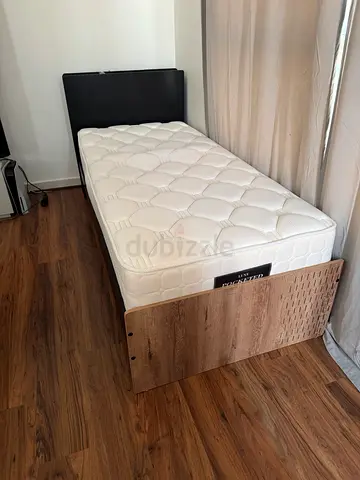 Modern Bed with Storage and mattress