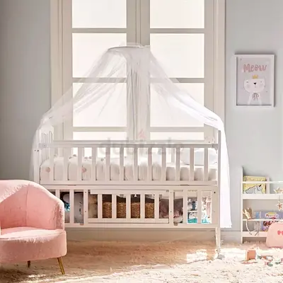 Home Centre Baby Cot with Storage  Rocker + Mattress – Never Used