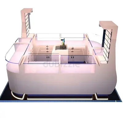 Curved Glow Multi-Product Retail Kiosk