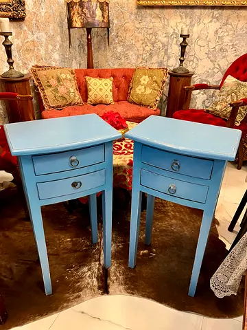 Solid wood marina 2 nights stands