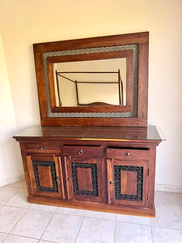 Marina home cabinet with mirror