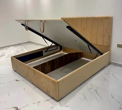 Stylish Storage Bed with Lifting Mechanism