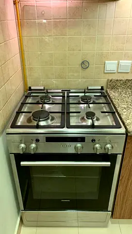 Siemens iQ100 Gas Cooker 71 L - HU245525M, Silver FREE DELIVERY +WARRANTY