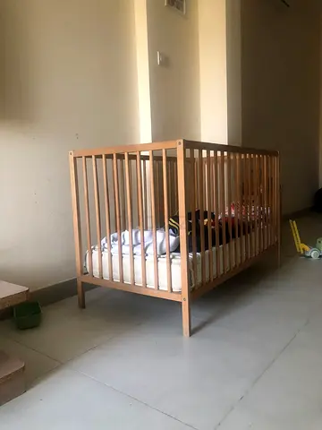 Ikea Wooden Baby Crib for Sale