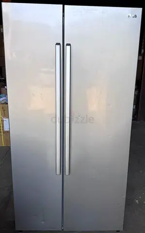 LG Side by Side 581L Basis Silver Colour In Great condition FREE DELIVERY +WARRANTY