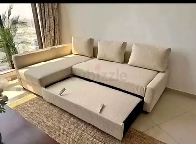 Stylish L-shape sofa bed