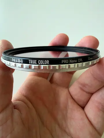 Nisi circular polarizer filter 72mm for sale