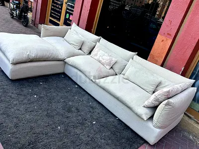 Marina home Leather L shape sectional sofa