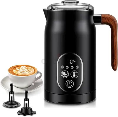 Milk Frother and Steamer 4 in 1, Milk Warmer with Temperature Control, 300 ml Automatic Milk Foamer