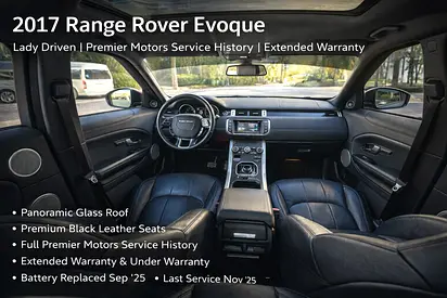 2017 Range Rover Evoque | Lady Driven | Full Service History | Excellent Condition