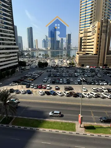 Apartment for sale in Al Taawun area with a front view.