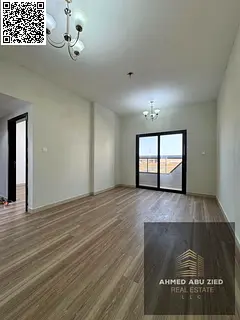 2 Bedroom Apartment for Rent in Al Jurf 3 Ajman – Master Bedroom Balcony – Central AC – Parque