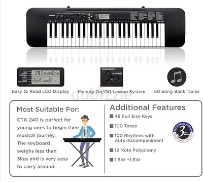 Casio CTK-240 Keyboard for Beginners