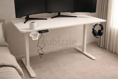 Height Adjustable Gaming Desk 140CM – Heavy Duty Gaming Table For Office