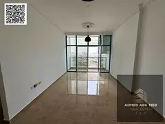 One-bedroom apartment with a sea view for annual rent in Mushrif, Ajman. Features include a master b