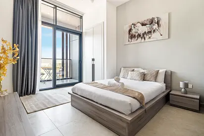 dewa connected Fully Furnished studio with balcony