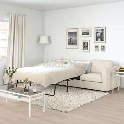 Selling brand new condition IKEA vimle 3 seater sofa bed beige