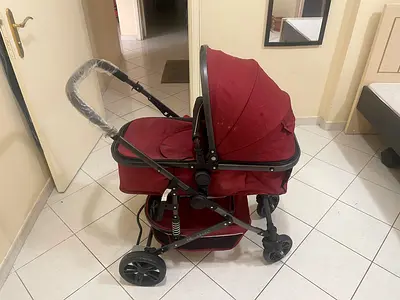 Red Baby Stroller in Good Condition