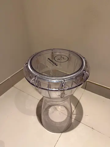 Wambooka Diamond Darbuka Drum with 8.75 inch Head, with Brass tuning keys and Padded Bag