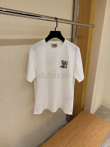 Hermes White T-Shirt with Logo