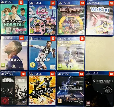 Collection of Popular PS4 Video Games