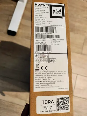 Huawei MateBook X 14-inch Laptop - Touchscreen, 16GB RAM