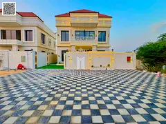 Luxury Classic Villa for Sale in Al Helio 2 – Ajman with Full Exterior Stone and Elegant Design