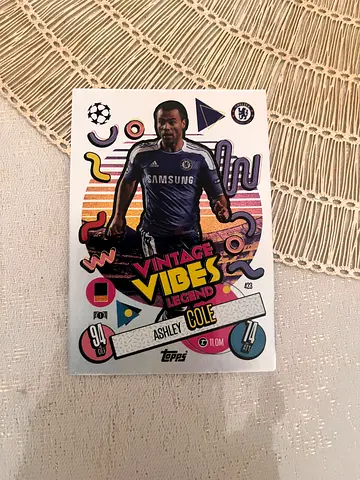 Match Attax Vintage Vibes Ashley Cole Card