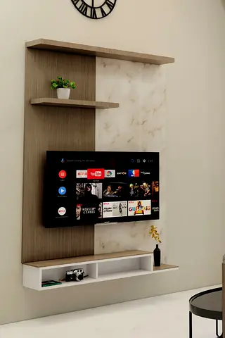 Modern Wall-Mounted Entertainment Center