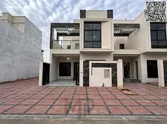Townhouse villa for sale in Al Yasmin | 4 master bedrooms | Super deluxe finishing - registration fe