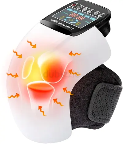 4-in-1 Knee Massager – Deep Heat, Red Light, Vibration  3D Massage