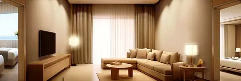 Furnished 1BR Apartment | Marriott Residences JVC | Balcony &amp; Pool Access
