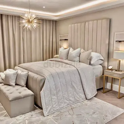 Super King size brand new Elegant design Bed Available in various fabric colors