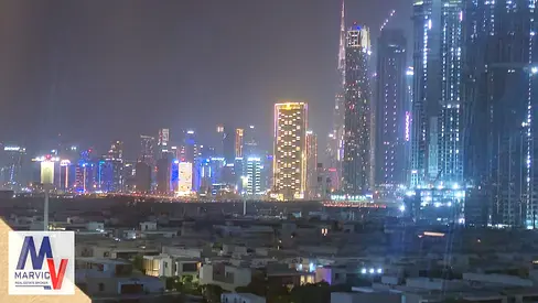 استوديو مفروش | عزيزي ريفييرا 23 | وسط المدينة وإطلالة على المسبح