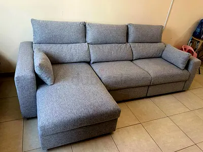 IKEA eskilstuna L shape sofa under storage