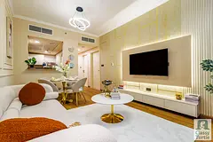 Chic &amp; Lux Upgraded Interiors | 1BR in Dubai Land