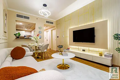 Chic & Lux Upgraded Interiors | 1BR in Dubai Land