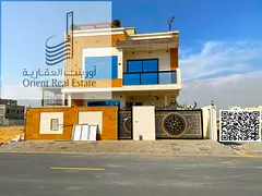 Villa for sale in Ajman, Al Bahia area. The villa consists of 6 master bedrooms, a majlis, 2 living