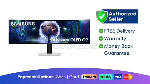 Samsung 49 inch Odyssey OLED G9 Curved Gaming Monitor ● New | Warranty | FREE Delivery | AJM4445