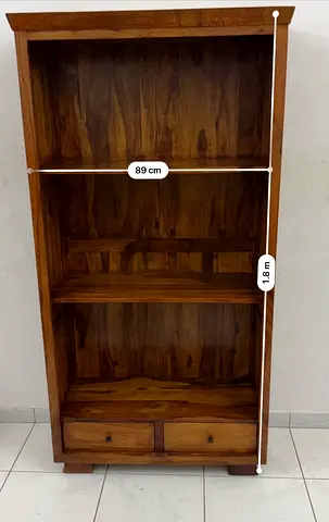 Antique solid wood bookcase