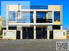 Villa for sale in Ajman, Al Yasmin area. The villa consists of 5 master bedrooms, a majlis (formal s