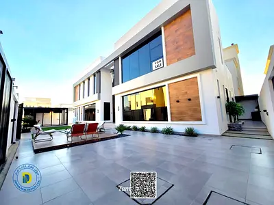 Modern 5-bedroom villa in Al Zahiyah, Ajman, fully air-conditioned, freehold , super deluxe custom finishing