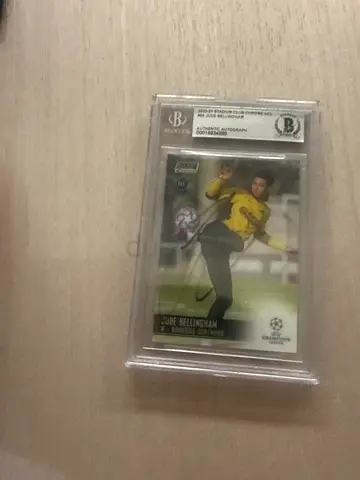 Jude bellingham rookie autograph Beckett authentic