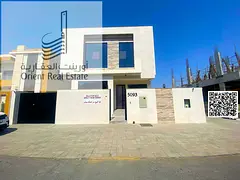 Villa for sale in Ajman, Al Yasmeen area. The villa consists of 5 master bedrooms with a majlis and