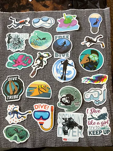 Collection of Dive Stickers