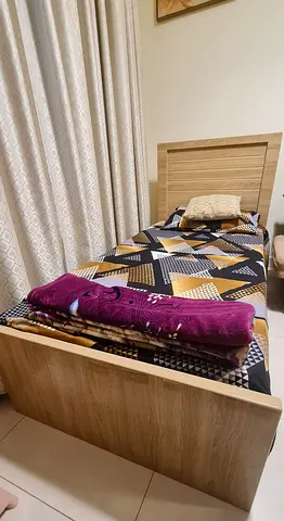 Single Bed - Modern Design. With Medical Mattress