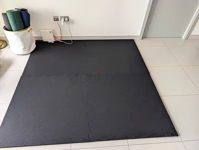 Interlocking Gym Fitness Floor Mats 100 cm x 100 cm x 20 mm 4pcs