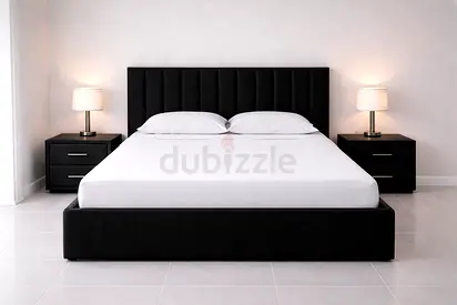 Modern Black Brand New Queen size bed frame storage bed including medical mattress good quality Quee